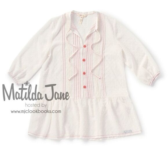 MATILDA JANE Light The Way Swiss Dot Sheer Top Wom - Picture 1 of 8